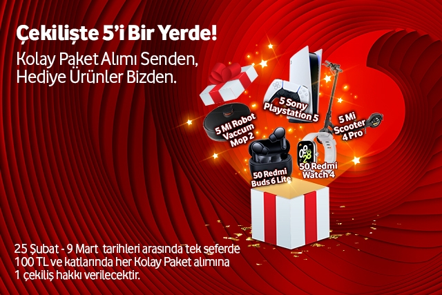 Kolay paket al, çekiliş şansını yakala