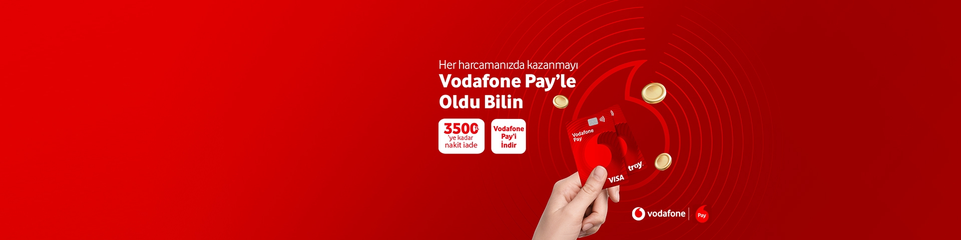 Vodafone Pay ile her ay 3.500 TL’ye naran nakit iade!