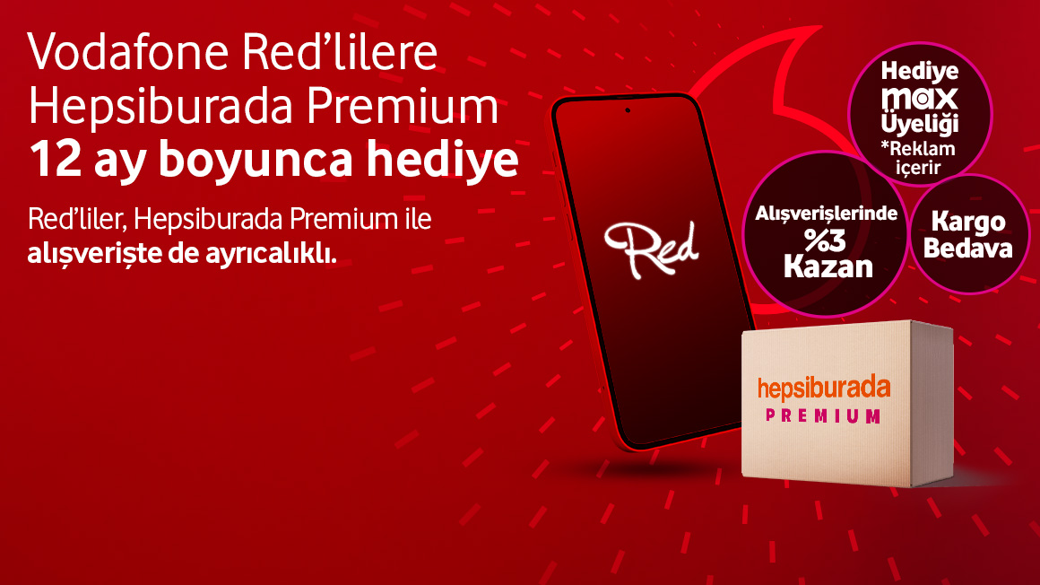 Tüm Red’lilere özel 12 aylık Hepsiburada Premium hediyesi!