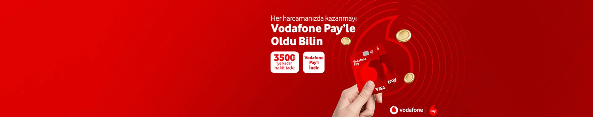 Vodafone Pay ile Her Ay 3.500 TL’ye Varan Nakit İade!