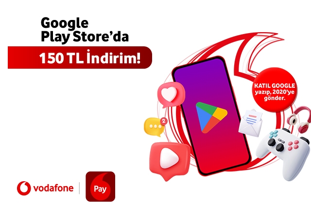 Google Play'den 150 TL indirim