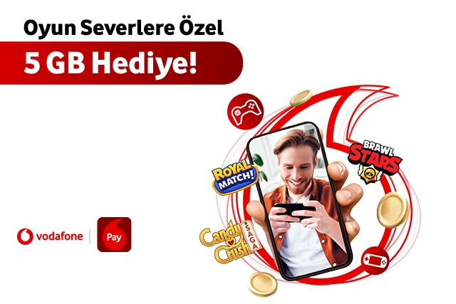 Oyun severlere özel 5 GB hediye