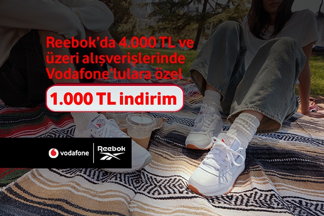Reebok’ta 4.000 TL ve üzerine 1.000 TL indirim
