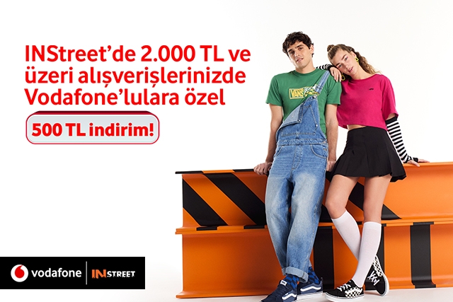 Instreet’te 2.000 TL ve üzerine 500 TL indirim
