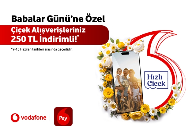 Babalar Günü’ne özel çiçek alışverişleriniz 250 TL indirimli