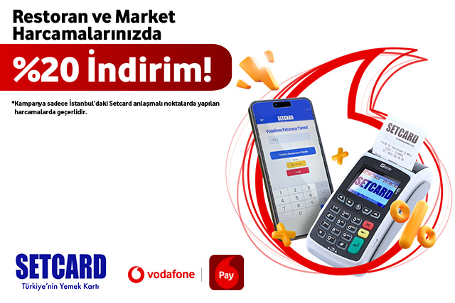 Restoran ve market harcamalarınızda %20 indirim