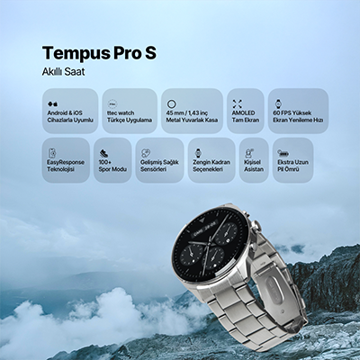 ttec Tempus 45mm AMOLED Akilli Saat