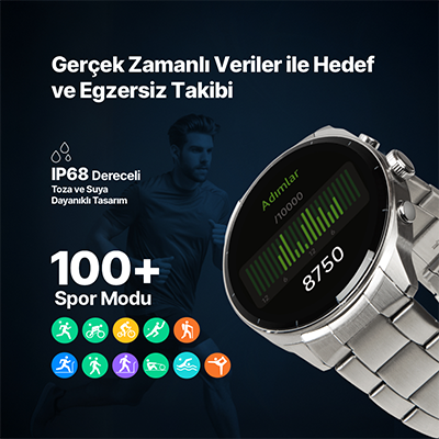 ttec Tempus 45mm AMOLED Akilli Saat