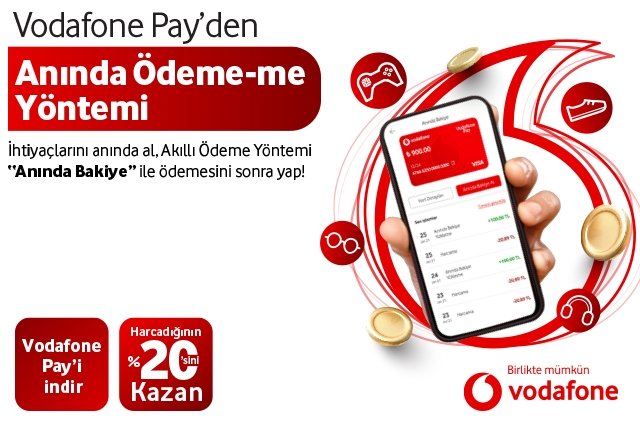 Anında Bakiye ile şimdi harca, sonra %20 indirimli öde