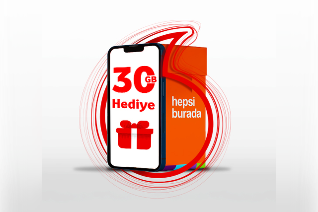 Vodafone'a gelen Hepsiburada Premium'lular 3 ay geçerli 30 GB hediye kazanıyor