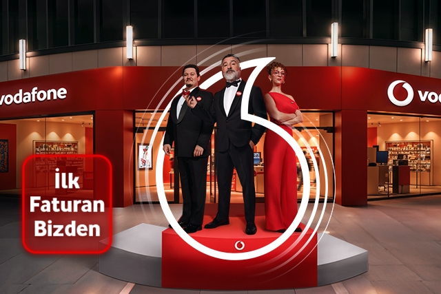 Şimdi siz de Vodafone’a gelin, faturayı düşünmeyin, çünkü ilk faturanız bizden!