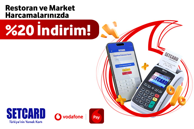 Setcard harcamalarınızda %20 indirim!