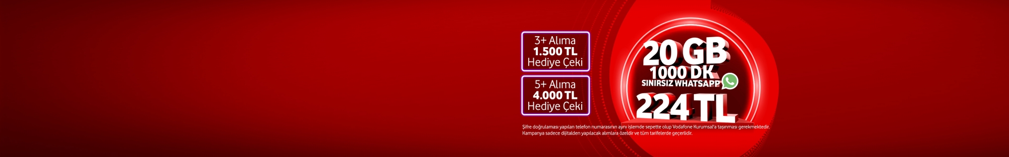 Dijitale Özel Fiyatlar ile Vodafone'lu Ol, 4000 TL Migros Hediye Çeki Kazan!