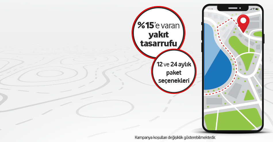 Vodafone Araç Takip Sistemi'nde +1 cihaz bedava!