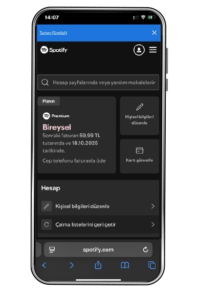 Üyelik planınızı inceleyin