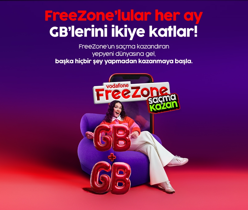 FreeZone'da GB'larını ikiye katla!