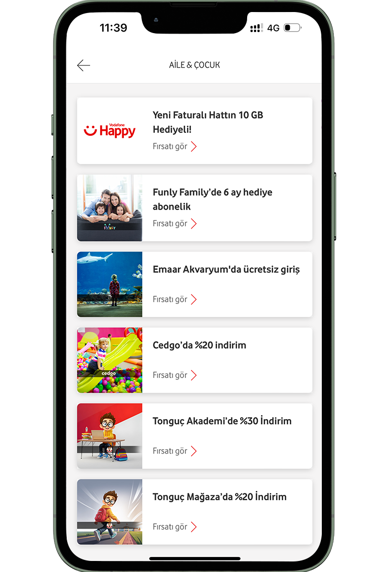 Kampanya sayfasına girin