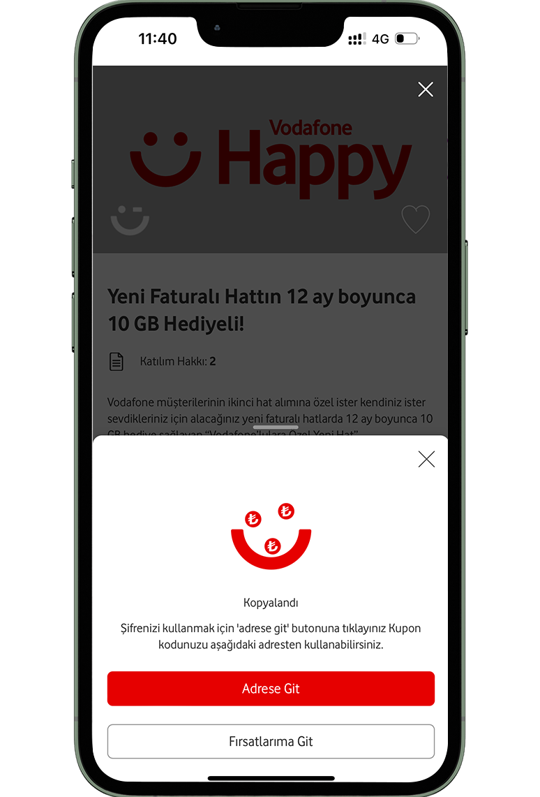 Yeni hat başvurusu yapın