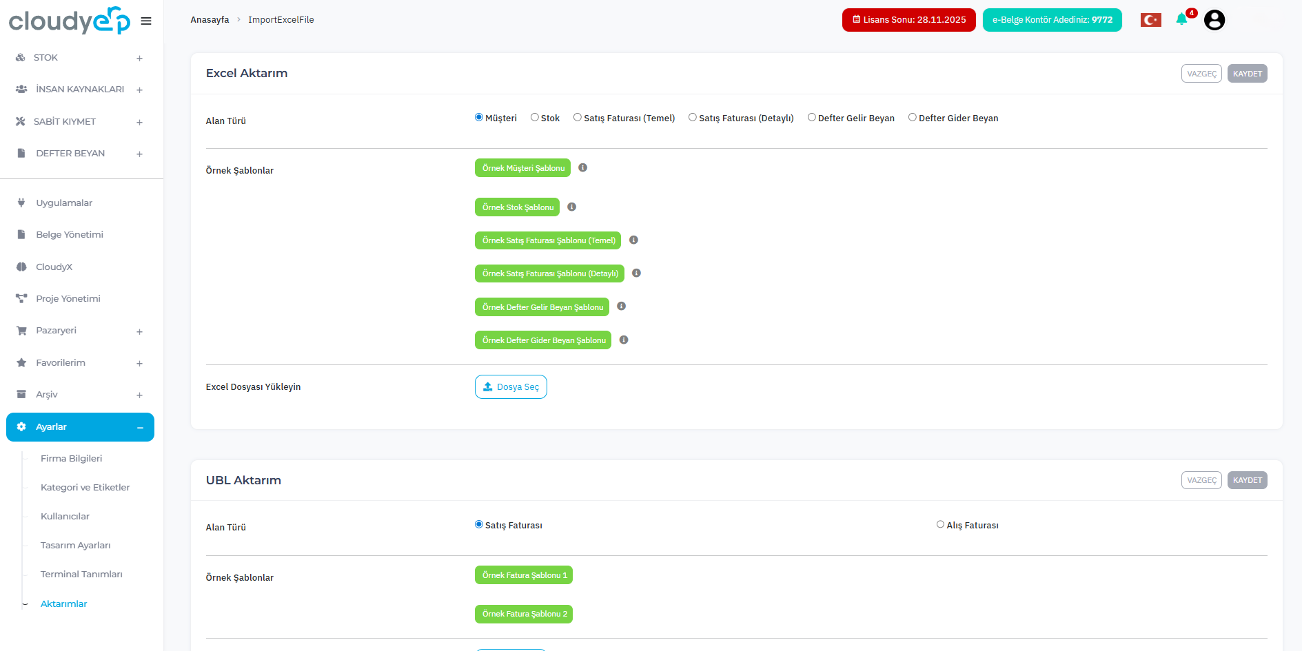 Şirketinize ait günlük finansal işlemlerinizi dijitalleştirerek tek bir ekrandan yönetin, operasyonel veriminizi arttırın.