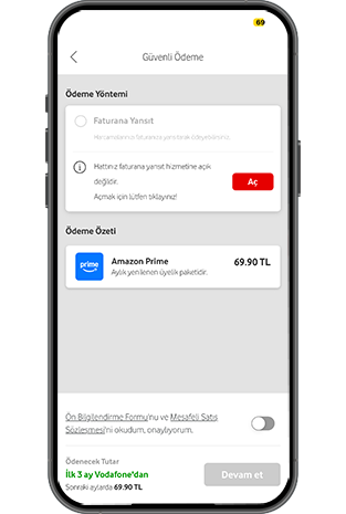 Faturana Yansıt servisini açın