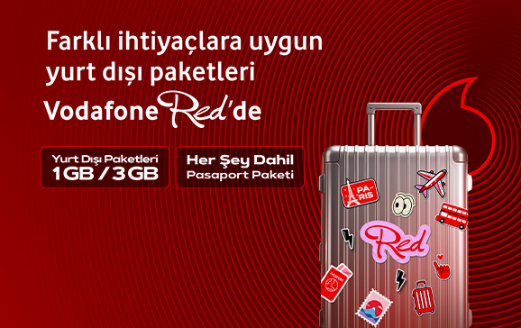Yurt dışında internet kullanımını dert etmeyin! Sizin için en iyi çözüm Vodafone Red'de !