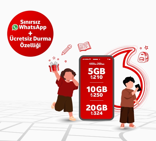 Çocuğunuzun yarıyıl hediyesi Vodafone İlk Hattım olsun, içiniz rahat olsun.