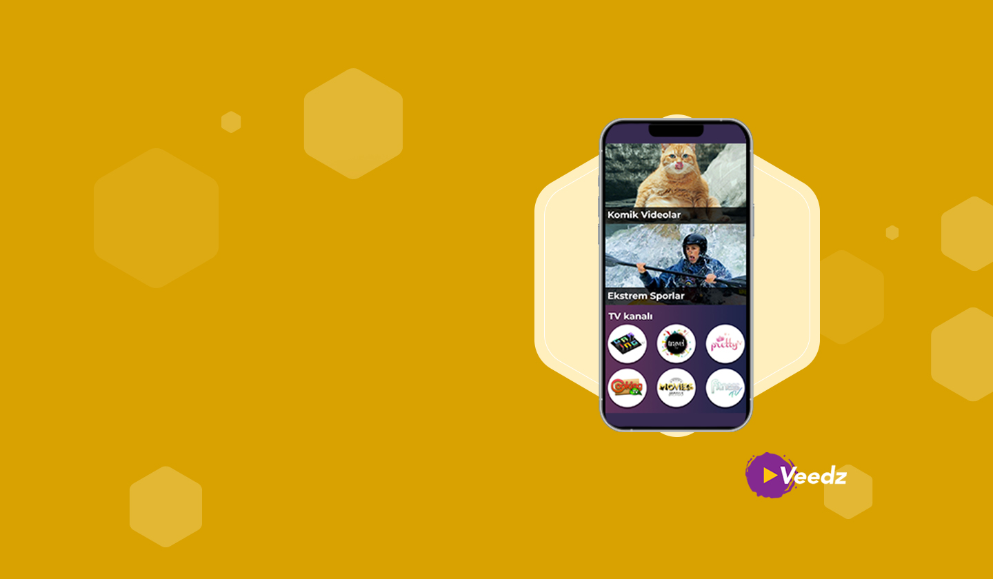 Onlarca video ve web TV kanalı Veedz'de.