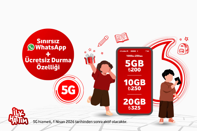 Vodafone İlk Hattım | 16 Yaş Altına Özel Tarifeler