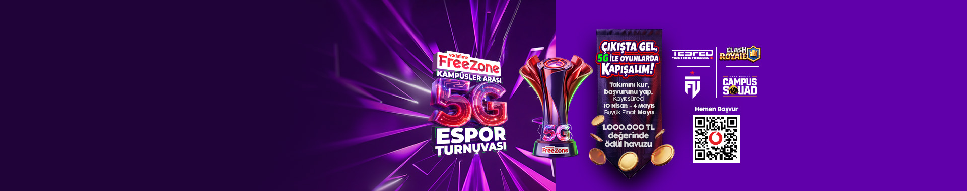 Türkiye'nin İlk Kampüsler Arası 5G Espor Turnuvası FreeZone'dan!