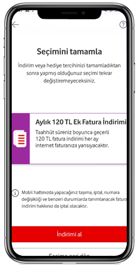 Seçiminizi tamamlayın.