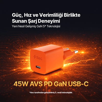 ttec 45W PD Hızlı Sarj Aleti