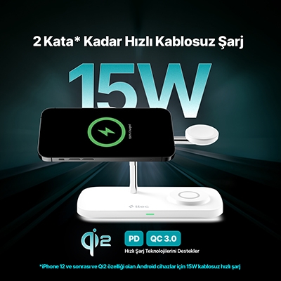 ttec AirCharger Trio HızlıSarjStand