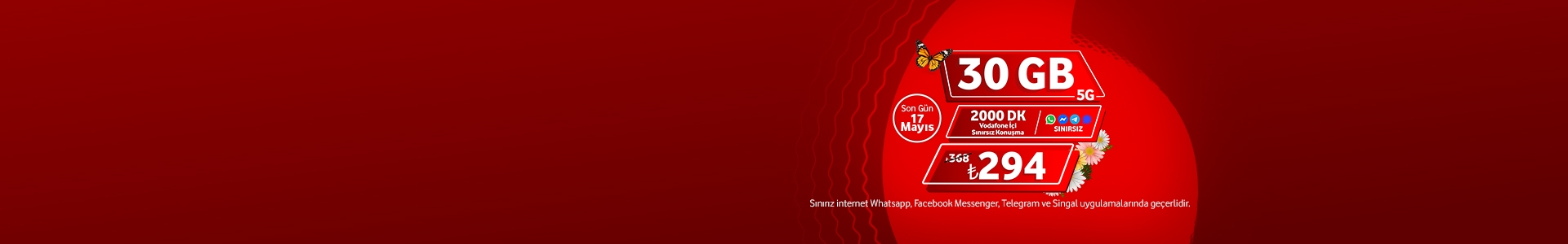 17 Mayıs'a Kadar Özel Fiyat! İş Ortağım 30 GB Tarifesiyle İletişimde Sınırları Kaldırın.