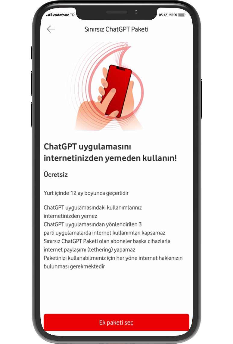 Ücretsiz paket aktivasyonu.