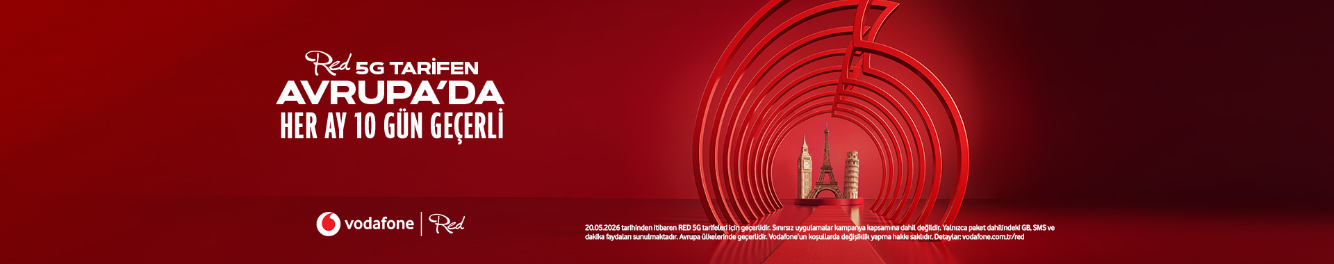 Red 5G Tarifen Avrupa'da Her Ay 10 Gün Geçerli