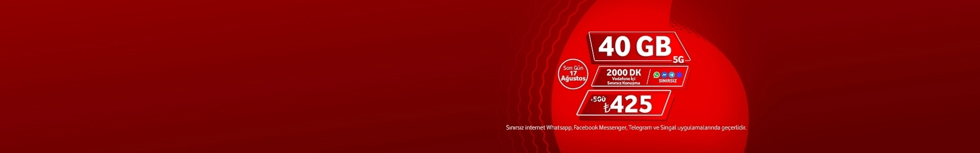 Yeni İş Ortağım 40 GB Tarifesi Sınırlı Süreli Özel Fiyatıyla Sizlerle!
