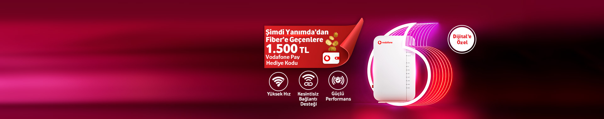 Yanımda'dan Fiber'e Geçenlere 1500TL Vodafone Pay Hediye Kodu Yanımda'dan Fiber'e Geçenlere 1500TL Vodafone Pay Hediye Kodu