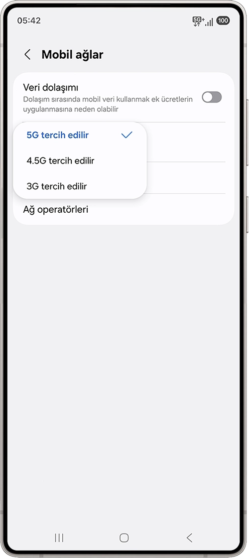 5G’yi tercih edin.
