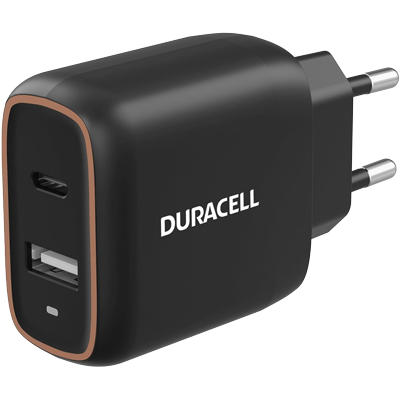Duracell 20W PD 1USB-C+A Wall Charger