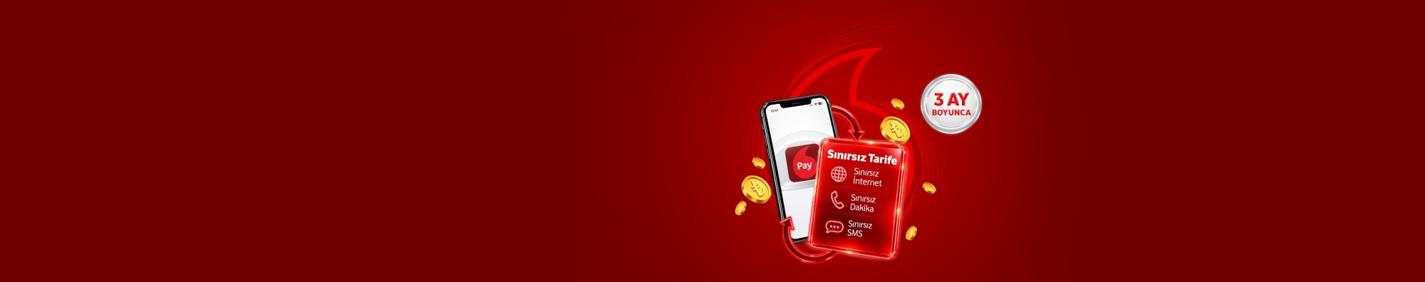 Sınırsız Tarifeye Geçenlere Vodafone Pay'den 3 Ay Boyunca 200 TL Nakit İade Fırsatı