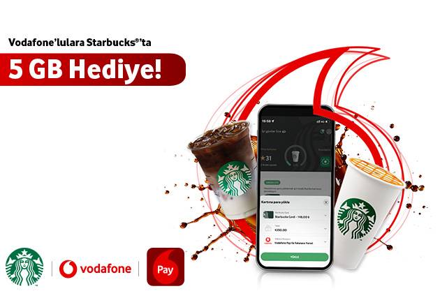 Vodafone’lulara Starbucks’ta 5 GB Hediye!