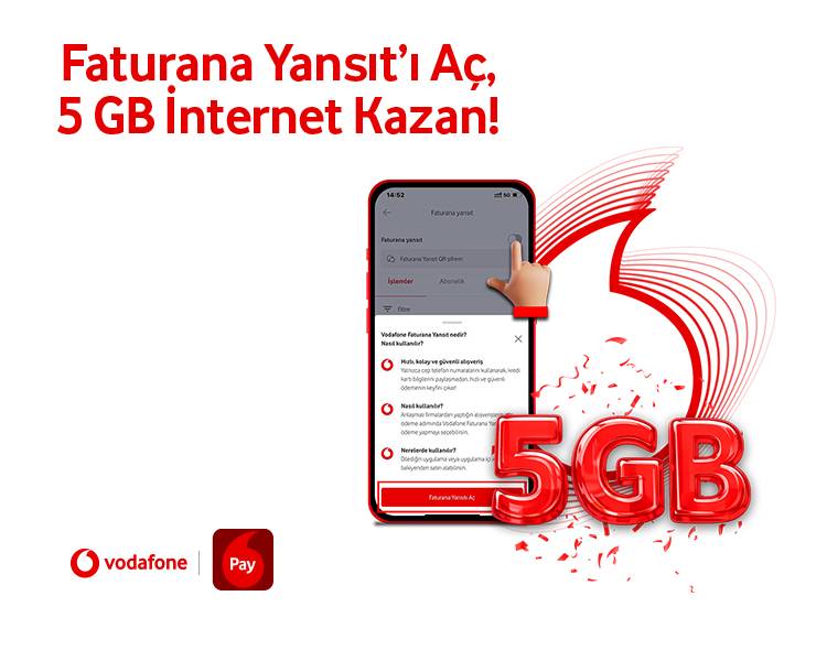 Faturana Yansıt’ı Aç, 5 GB İnterneti Kazan!