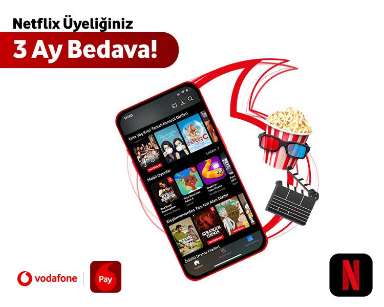 Netflix Üyeliğiniz 3 Ay Bedava!