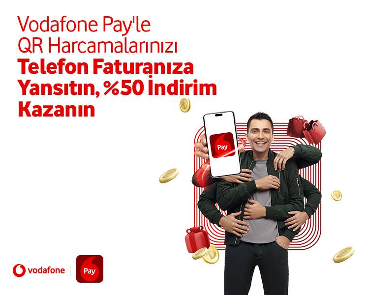 300 TL ve üzeri QR harcamanızı faturanıza yansıtın, %50 fatura indirimi kazanın!