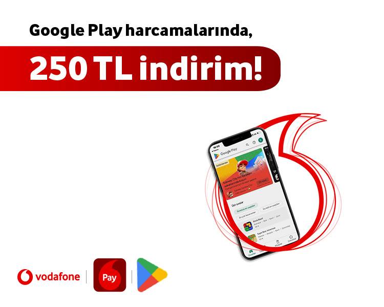 Google Play Harcamalarında 250 TL İndirim!