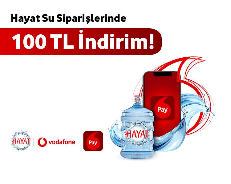 Hayat Su Siparişlerinde 100 TL İndirim!