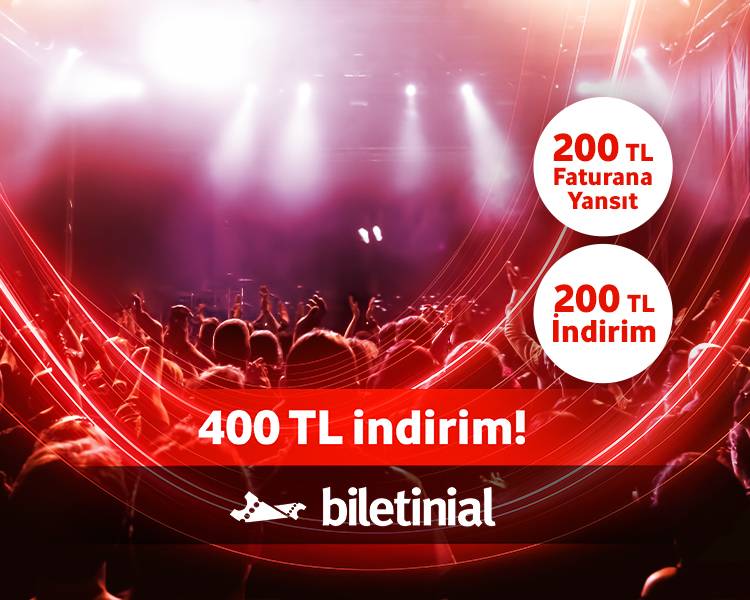 Biletinal’da Vodafone’lulara 400 TL İndirim!