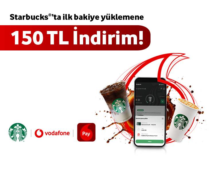 Starbucks’ta İlk Bakiye Yüklemene 150 TL İndirim!