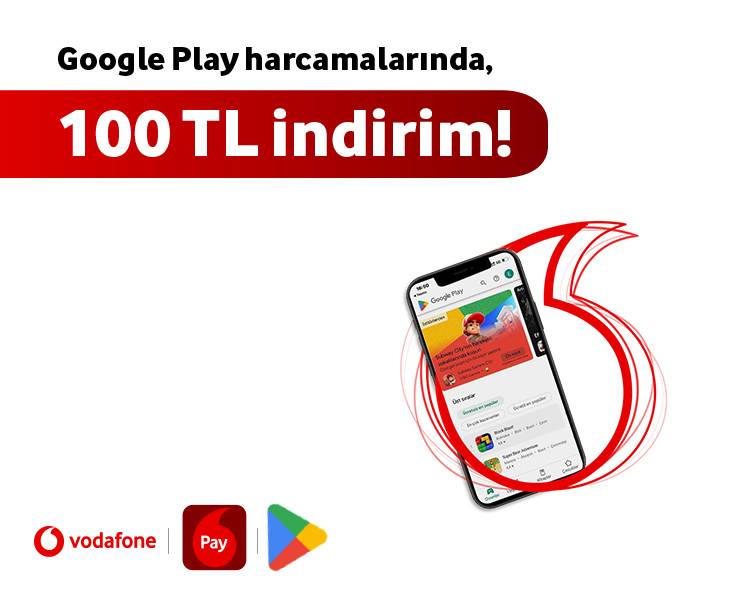 Google Play Harcamalarında 100 TL İndirim!